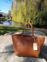 Sac cabas Paul Marius en cuir naturel Mon Partenaire M disponible sur Dieppe